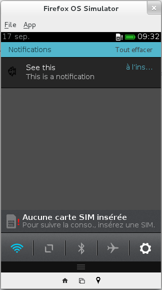 Firefox OS : WebAPI Notifications
