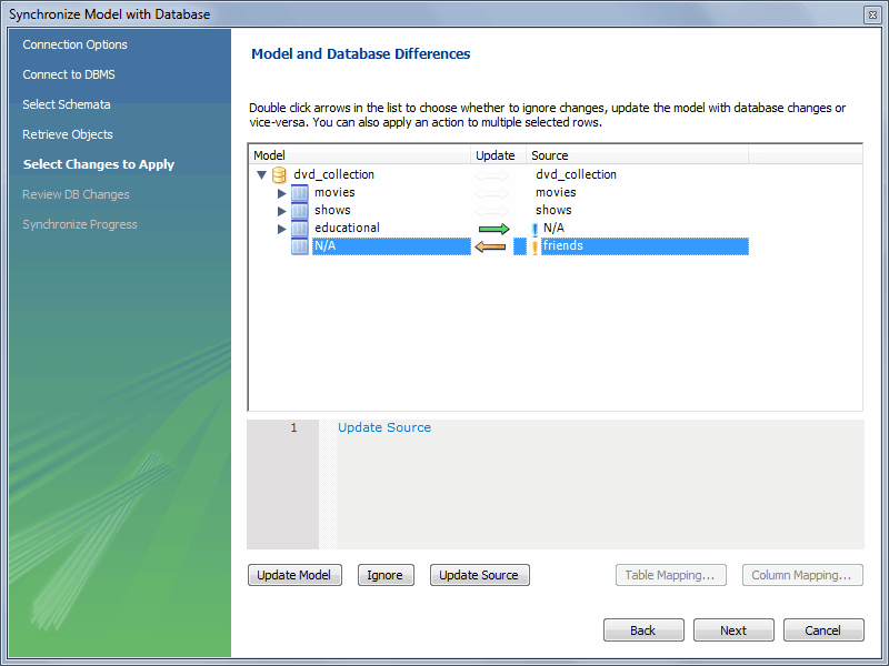 MySQL Workbench : différences