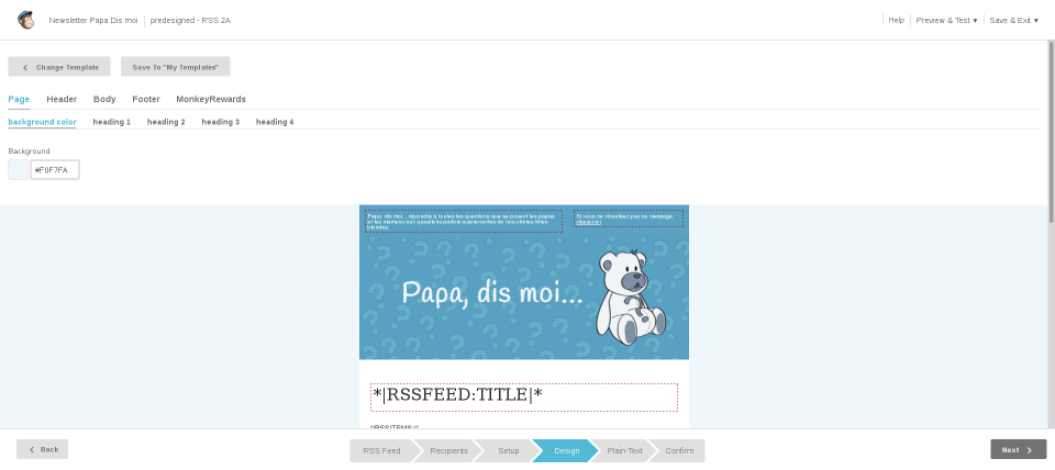 Mailchimp : Concevoir le code HTML de la newsletter